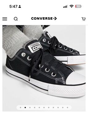 Converse Black & White Low Top Canvas Sneakers